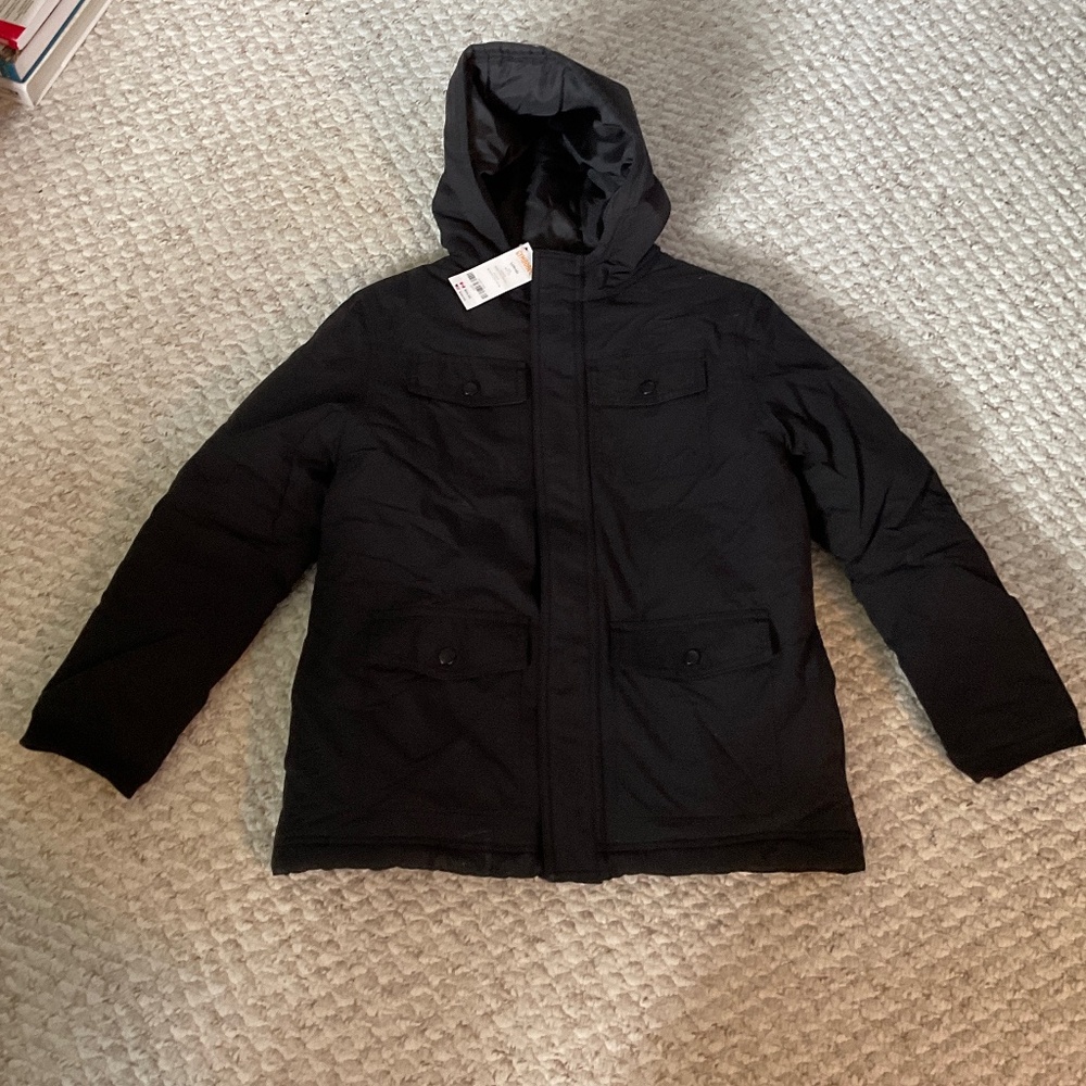 GYMBOREE boys black jacket - size LARGE (10/12)